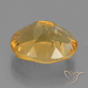 Citrine Gemstone in 12 x 10 mm (calibrated) Size for Sale, Citrine Stone in Deep Golden Orange Color