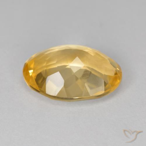 Citrine Gemstone in 14.1 x 10.4 mm Size for Sale, Citrine Stone in Golden Color