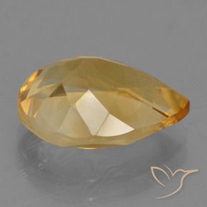 Citrine Gemstone in 14 x 10 mm (calibrated) Size for Sale, Citrine Stone in Medium-Dark Golden Color