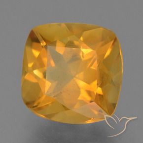 1.90 ct Golden Citrine Stone, Natural Citrine in Cushion-Cut Shape for Sale