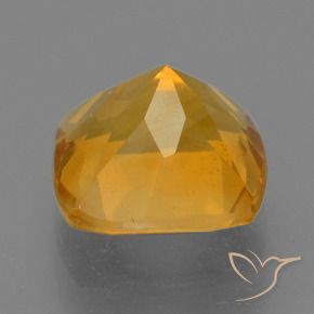 Citrine Gemstone in 8 x 8 mm (calibrated) Size for Sale, Citrine Stone in Deep Orange-Gold Color
