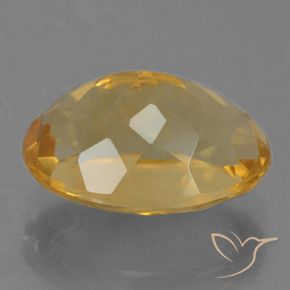 Citrine Gemstone in 12.2 x 8.7 mm Size for Sale, Citrine Stone in Deep Golden Orange Color