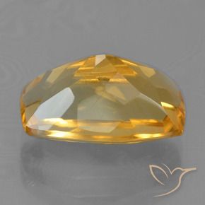 Citrine Gemstone in 12.9 x 7.3 mm Size for Sale, Citrine Stone in Dark Orange-Gold Color