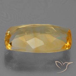 Citrine Gemstone in 14.2 x 8.6 mm Size for Sale, Citrine Stone in Deep Golden Orange Color