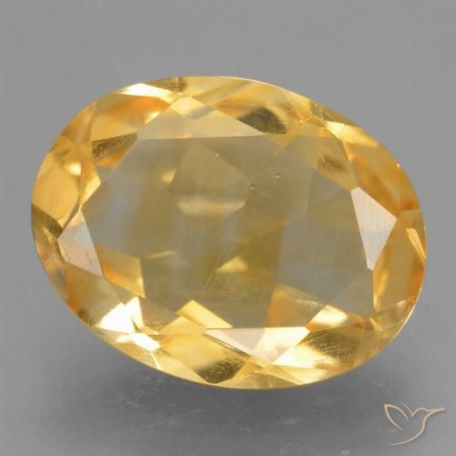 1.81ct Natural Golden Citrine, Oval, VS