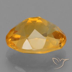 Citrine Gemstone in 11 x 9 mm (calibrated) Size for Sale, Citrine Stone in Deep Orange-Gold Color