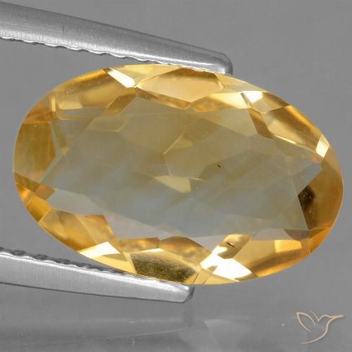 2.70ct Natural Medium-Light Orange-Gold Citrine, Oval, VS, Photo A