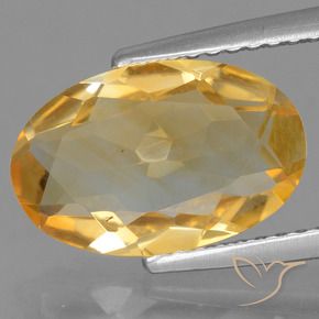 2.70 ct Golden Citrine Stone, Natural Citrine in Oval Facet Shape for Sale