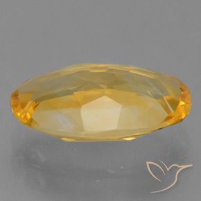 Citrine Gemstone in 12 x 8 mm (calibrated) Size for Sale, Citrine Stone in Medium-Light Orange-Gold Color
