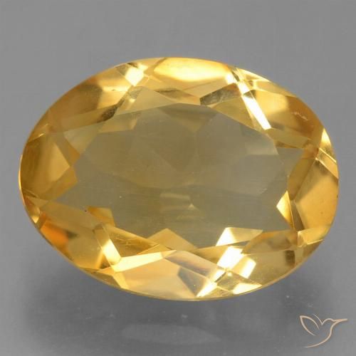 2.63ct Natural Medium-Light Orange-Gold Citrine, Oval, VVS-VS