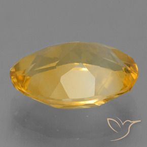 Citrine Gemstone in 11 x 8.4 mm Size for Sale, Citrine Stone in Medium-Light Orange-Gold Color