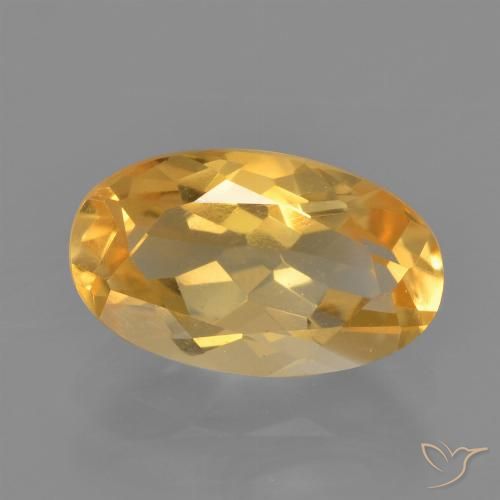 2.13ct Natural Orange-Gold Citrine, Oval, VVS-VS