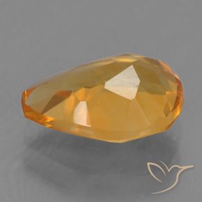 Citrine Gemstone in 10.3 x 7.5 mm Size for Sale, Citrine Stone in Medium Orange Color