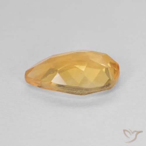 Citrine Gemstone in 11.3 x 7.5 mm Size for Sale, Citrine Stone in Orange-Gold Color