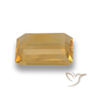 Citrine Gemstone in 10.7 x 8.6 mm Size for Sale, Citrine Stone in Light Orange-Gold Color