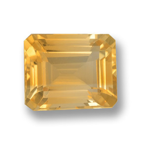 4.1ct Octagon Step Cut Yellow Golden Citrine Gem for sale 4.1ct Octagon Step Cut Yellow Golden Citrine Gem (ID: 459885)