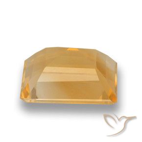 Citrine Gemstone in 11 x 9 mm (calibrated) Size for Sale, Citrine Stone in Light Orange-Gold Color