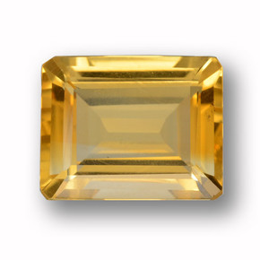 3.6ct Octagon Step Cut Yellow Golden Citrine Gem for sale 3.6ct Octagon Step Cut Yellow Golden Citrine Gem (ID: 459933)