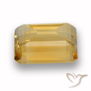 Citrine Gemstone in 11 x 9 mm (calibrated) Size for Sale, Citrine Stone in Medium-Light Orange-Gold Color