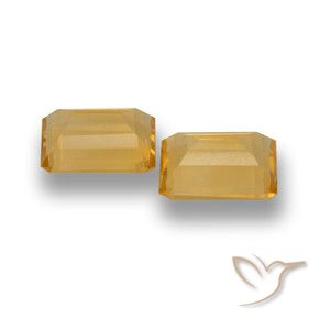 Citrine Gemstones in 11 x 9 mm (calibrated) Size for Sale, Citrine Stones in Gold Color