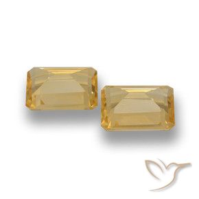 Citrine Gemstones in 11 x 9 mm (calibrated) Size for Sale, Citrine Stones in Medium Gold Color