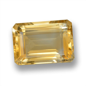 14.8ct Octagon Step Cut Yellow Golden Citrine for sale thumb image of 14.8ct Octagon Step Cut Yellow Golden Citrine (ID: 460099)