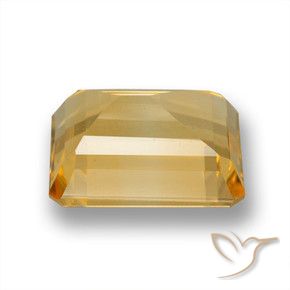Citrine Gemstone in 12 x 10 mm (calibrated) Size for Sale, Citrine Stone in Medium-Light Golden Color