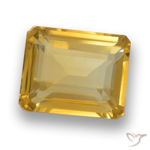Dorado Citrina Gema - 4.7ct Corte octagonal (ID: 460657)