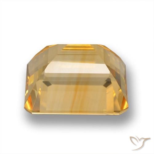 Citrine Gemstone in 11.3 x 9.7 mm Size for Sale, Citrine Stone in Medium Gold Color