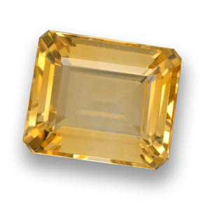 Medium-Light Orange-Gold Citrino Gem - 6ct Taglio ottagonale (ID: 460778)