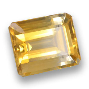 5.90 ct Golden Citrine Stone, Natural Citrine in Octagon Step Cut Shape for Sale