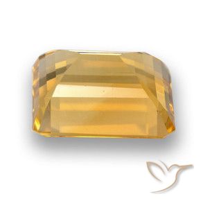 Citrine Gemstone in 11.5 x 10 mm Size for Sale, Citrine Stone in Orange-Gold Color