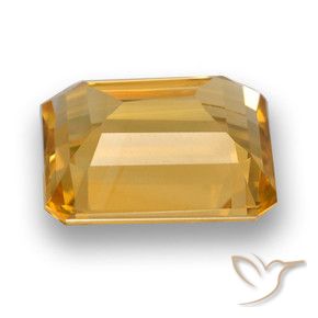 Citrine Gemstone in 12 x 10 mm (calibrated) Size for Sale, Citrine Stone in Medium-Light Orange-Gold Color