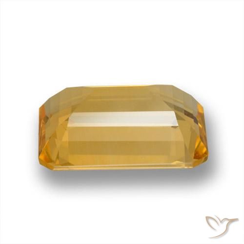 Citrine Gemstone in 14 x 10 mm (calibrated) Size for Sale, Citrine Stone in Gold Color
