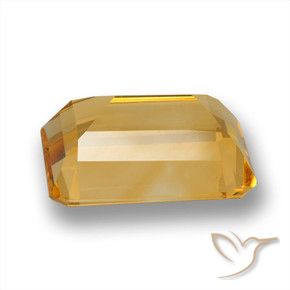 Citrine Gemstone in 14 x 10 mm (calibrated) Size for Sale, Citrine Stone in Medium-Light Orange-Gold Color
