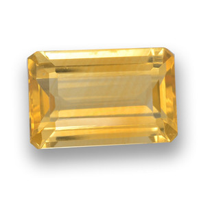 Golden Orange Citrine Gem - 3.6ct Octagon Step Cut (ID: 461178)