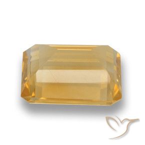 Citrine Gemstone in 12 x 10 mm (calibrated) Size for Sale, Citrine Stone in Medium Gold Color