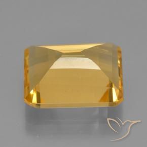 Citrine Gemstone in 12 x 10 mm (calibrated) Size for Sale, Citrine Stone in Golden Orange Color