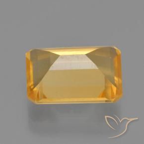 Citrine Gemstone in 11 x 9 mm (calibrated) Size for Sale, Citrine Stone in Deep Golden Orange Color