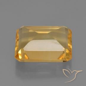 Citrine Gemstone in 12 x 10 mm (calibrated) Size for Sale, Citrine Stone in Medium Golden Color