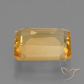 Citrine Gemstone in 12 x 10 mm (calibrated) Size for Sale, Citrine Stone in Orange-Gold Color