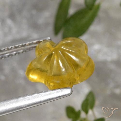 Citrine Gemstone in 8 x 8 mm (calibrated) Size for Sale, Citrine Stone in Golden Orange Color