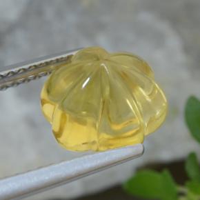 Citrine Gemstone in 9.2 x 9.1 mm Size for Sale, Citrine Stone in Tuscany Yellow Color