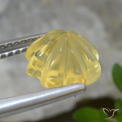 Citrine Gemstone in 8.5 x 8.5 mm Size for Sale, Citrine Stone in Light Golden-Yellow Color