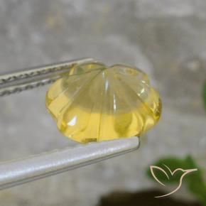 Citrine Gemstone in 7.6 x 7.6 mm Size for Sale, Citrine Stone in Light Gold Color