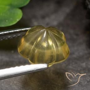 Citrine Gemstone in 8.8 x 8.3 mm Size for Sale, Citrine Stone in Golden Orange Color