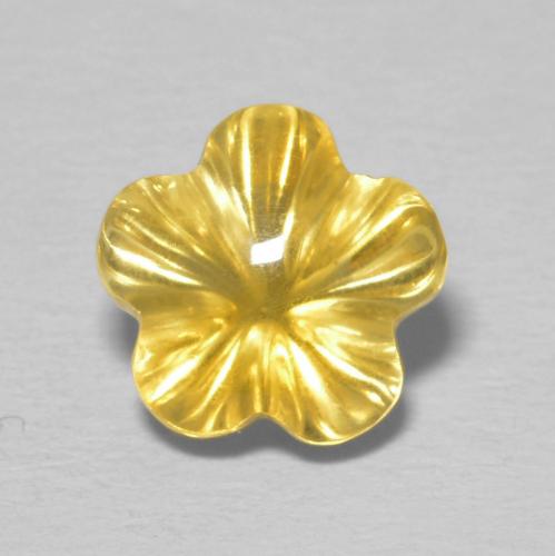 2.23ct Natural Top Gold Citrine, Flower Cut, Transparent