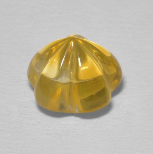 Citrine Gemstone in 8 x 8 mm (calibrated) Size for Sale, Citrine Stone in Top Gold Color