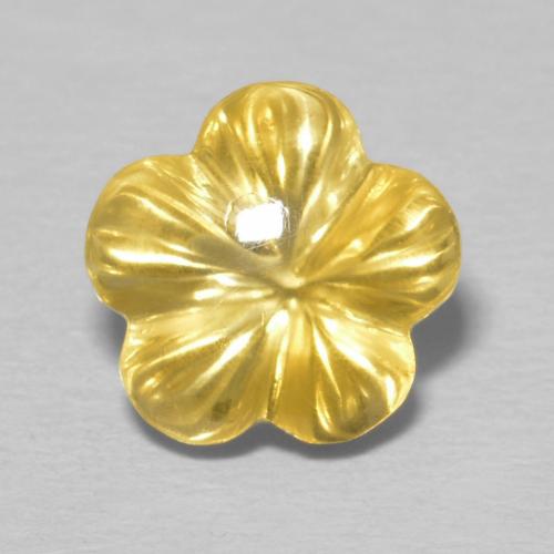 2.46ct Natural Golden Citrine, Flower Cut, Transparent