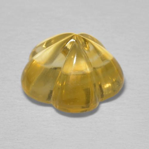 Citrine Gemstone in 9 x 9 mm (calibrated) Size for Sale, Citrine Stone in Golden Color